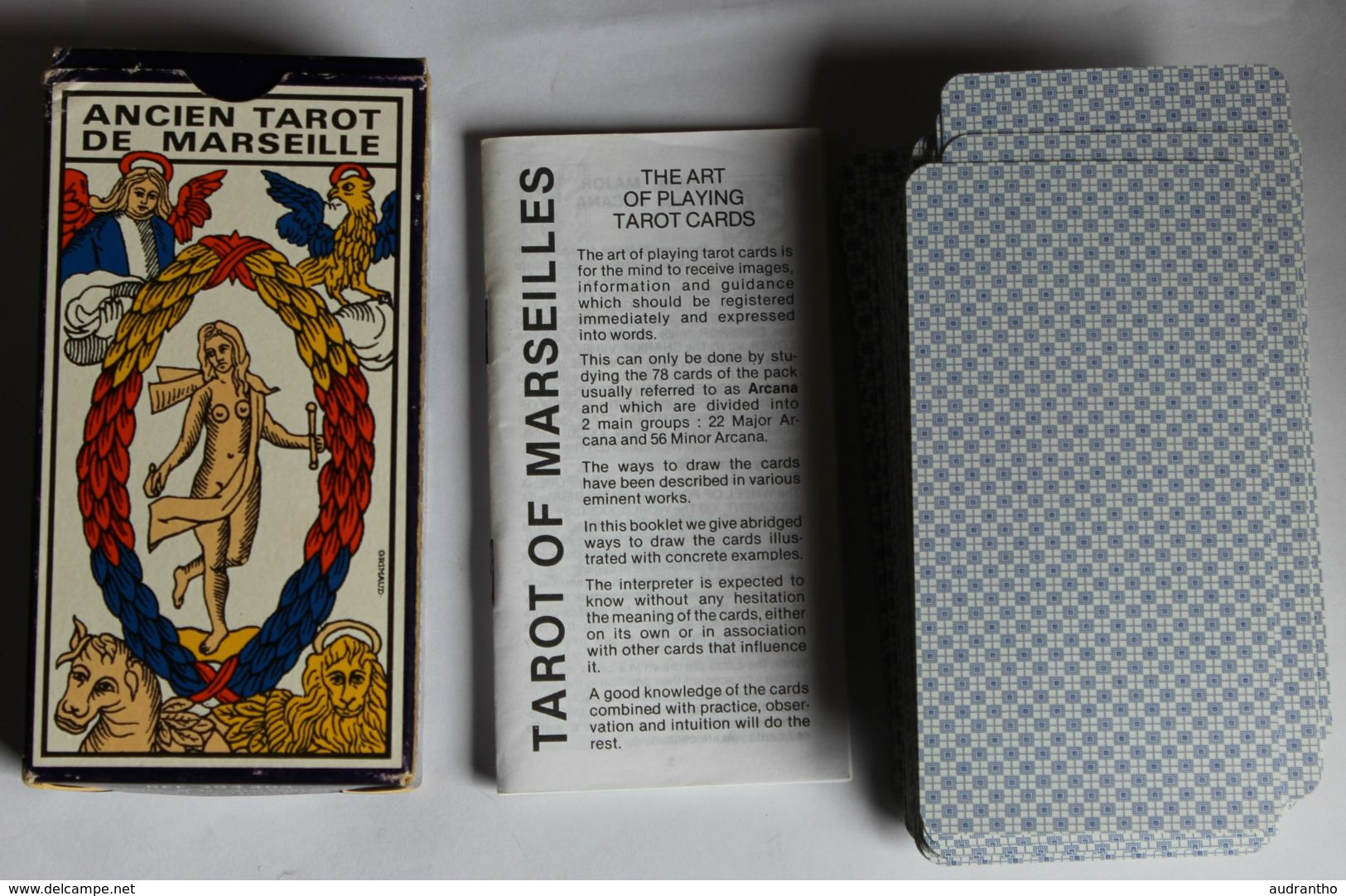 ancien jeu de Tarot de Marseille 1980 Grimaud voyance cartomancie complet très bon état