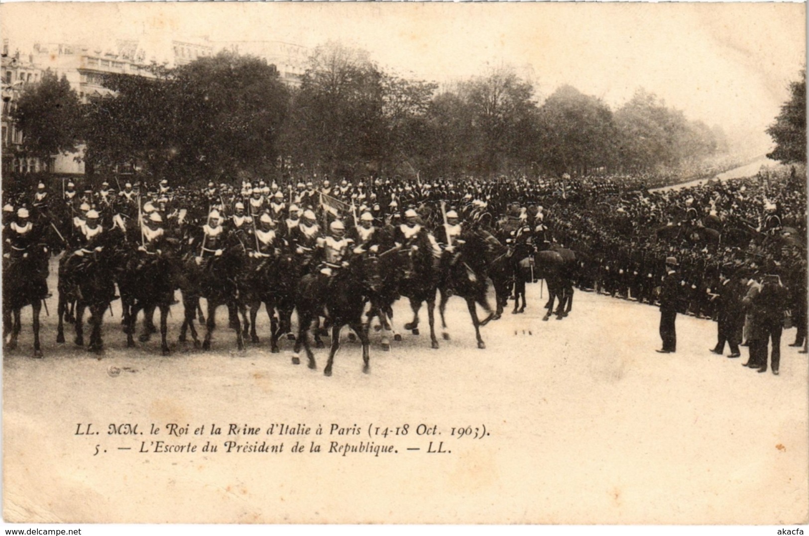 CPA PARIS 2e - LL. MM. Le Roi Et La Reine (83797) - Receptions