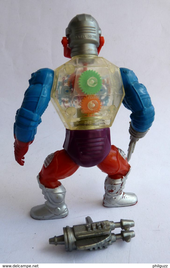 FIGURINE MAITRES DE L'UNIVERS - HE-MAN -  MOTU - MASTER OF UNIVERSE - ROBOTO (2) Manque Une Arme - Maîtres De L'Univers