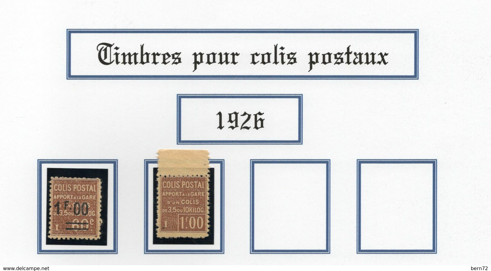 Colis Postaux 1926 - N°47 Etn°48 Neuf SG - Cote 37,00€ - Nuevos