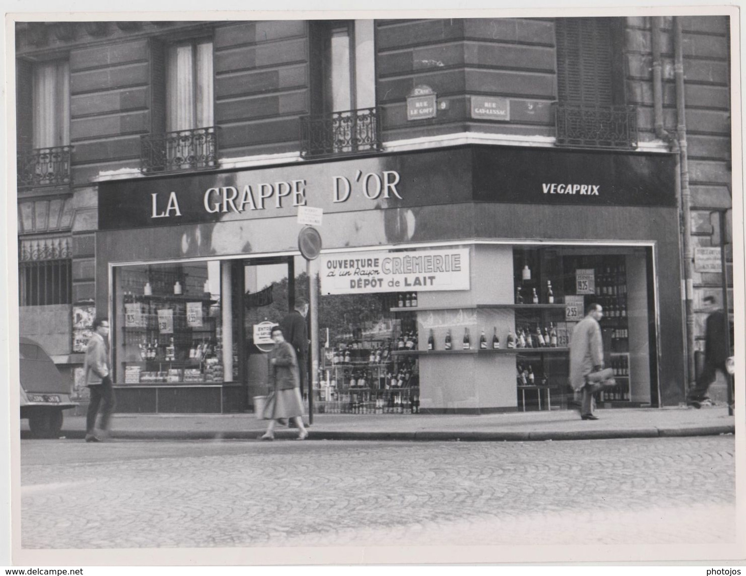 Photo 18x24 Paris 5ème (75) Boutique Grappe D'Or Vegaprix Lait  Angle Rues Le Goff Gay-Lussac Rénovation Architecte - Profesiones