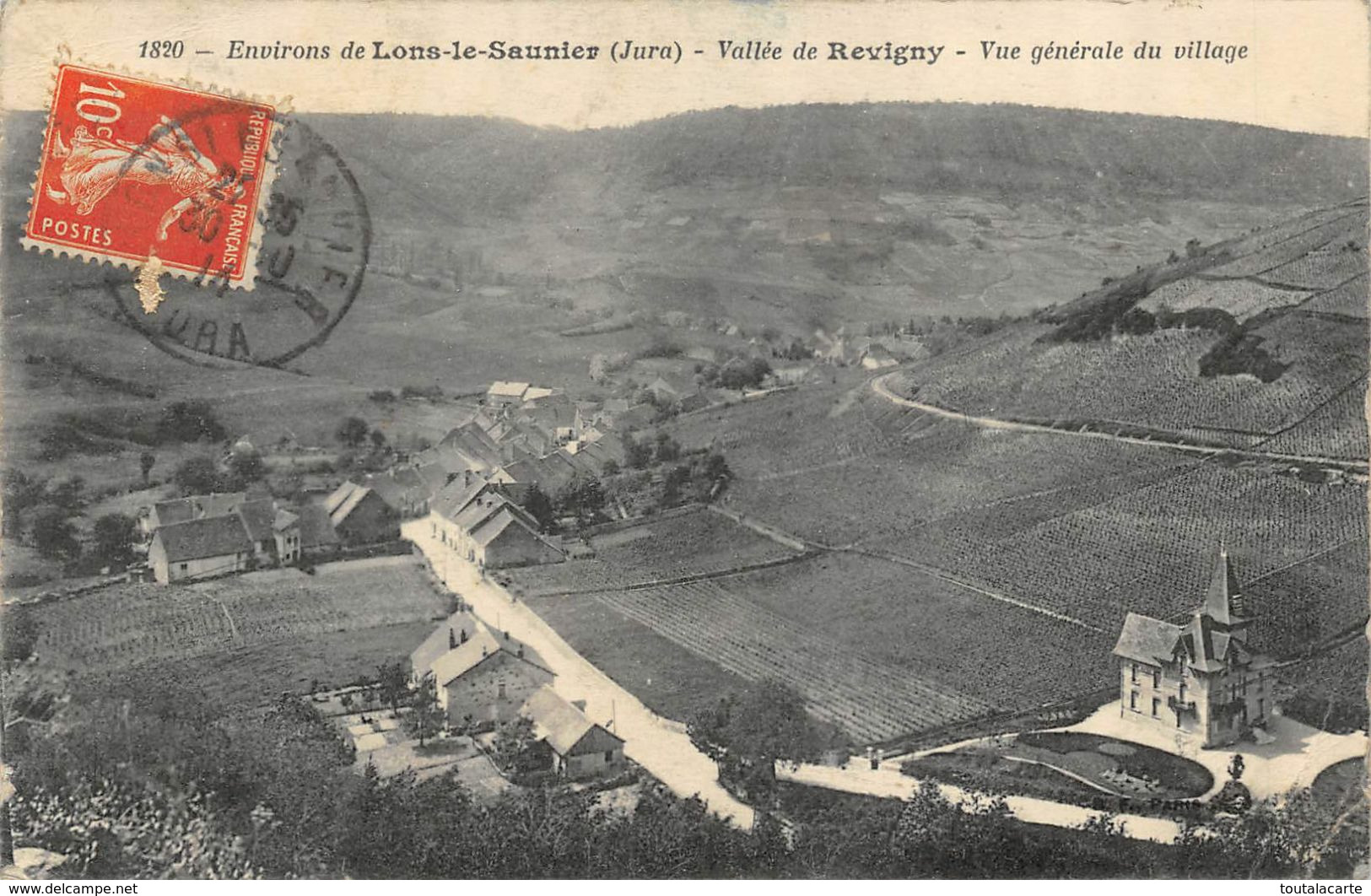 CPA 39 ENVIRONS LONS LE SAUNIER VALLEE DE REVIGNY VUE GENERALE DU VILLAGE - Andere & Zonder Classificatie