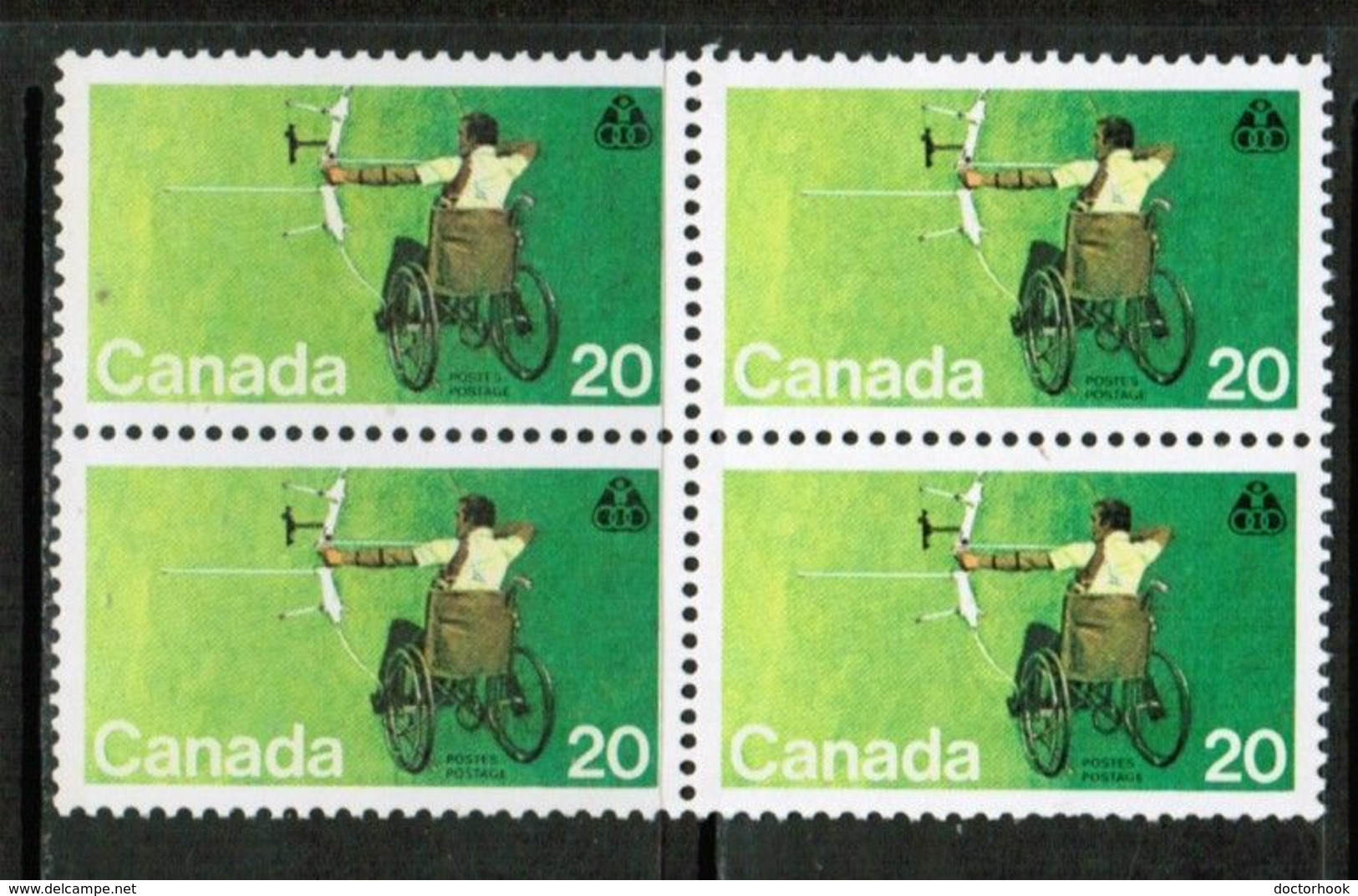 CANADA  Scott # 624* VF MINT LH BLOCK Of 4 (Stamp Scan # 727) - Blocks & Sheetlets