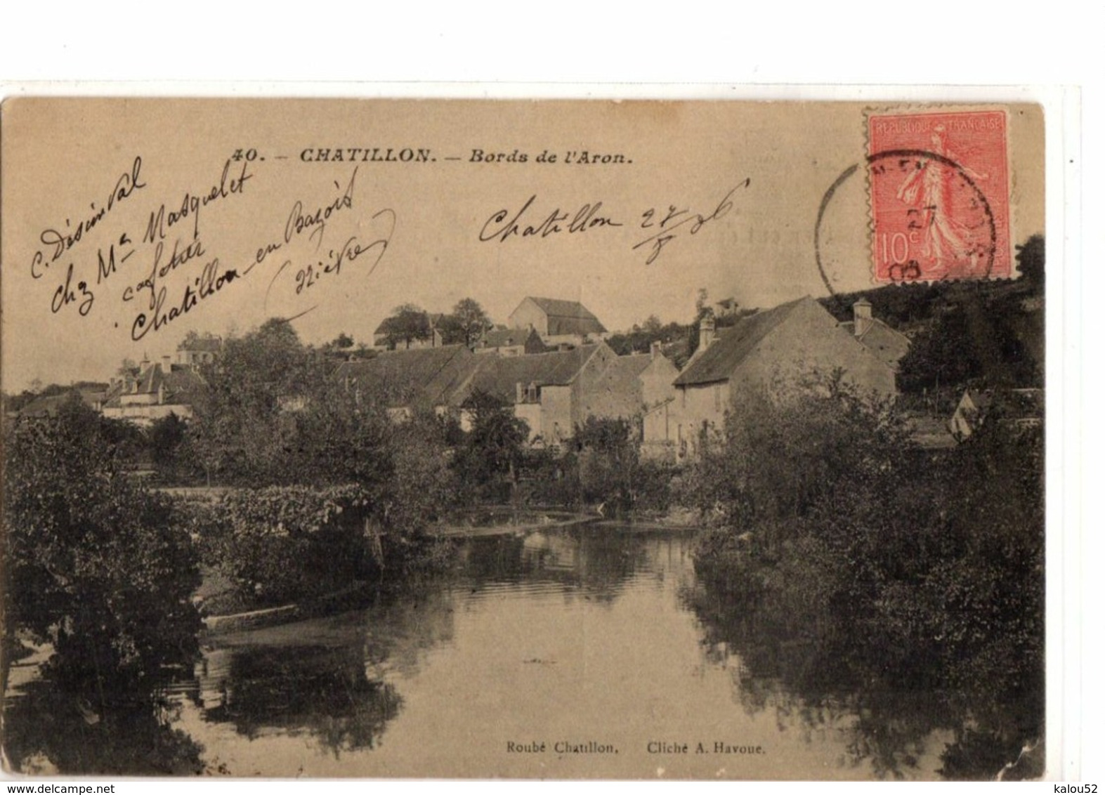 CHATILLON  /        BORDS DE L ARON - Chatillon En Bazois