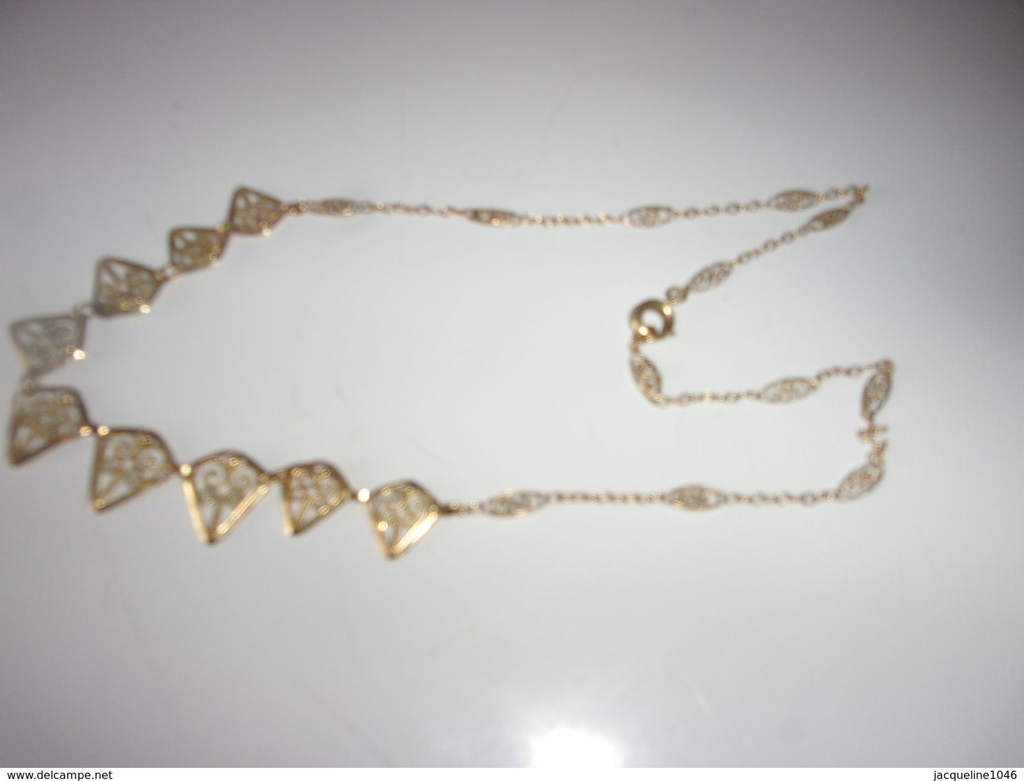 Chaine En Or Filigrane 18 K   Poids 5.5 Grammes - Necklaces/Chains