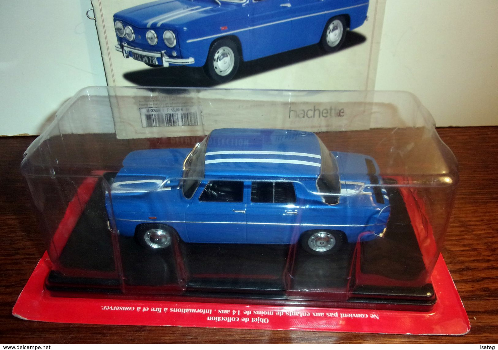 Voiture Renault 8 Gordini 1966 - 1/24è - Hachette - Andere & Zonder Classificatie