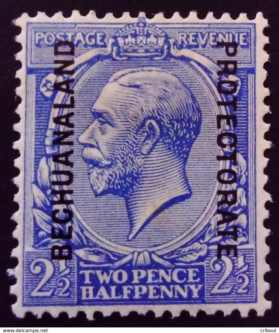 Bechuanaland 1914 George V Grande Bretagne Surchargé Great Britain Overprinted Bechuanaland Protectorate Yvert 32 * MH - 1885-1964 Bechuanaland Protectorate