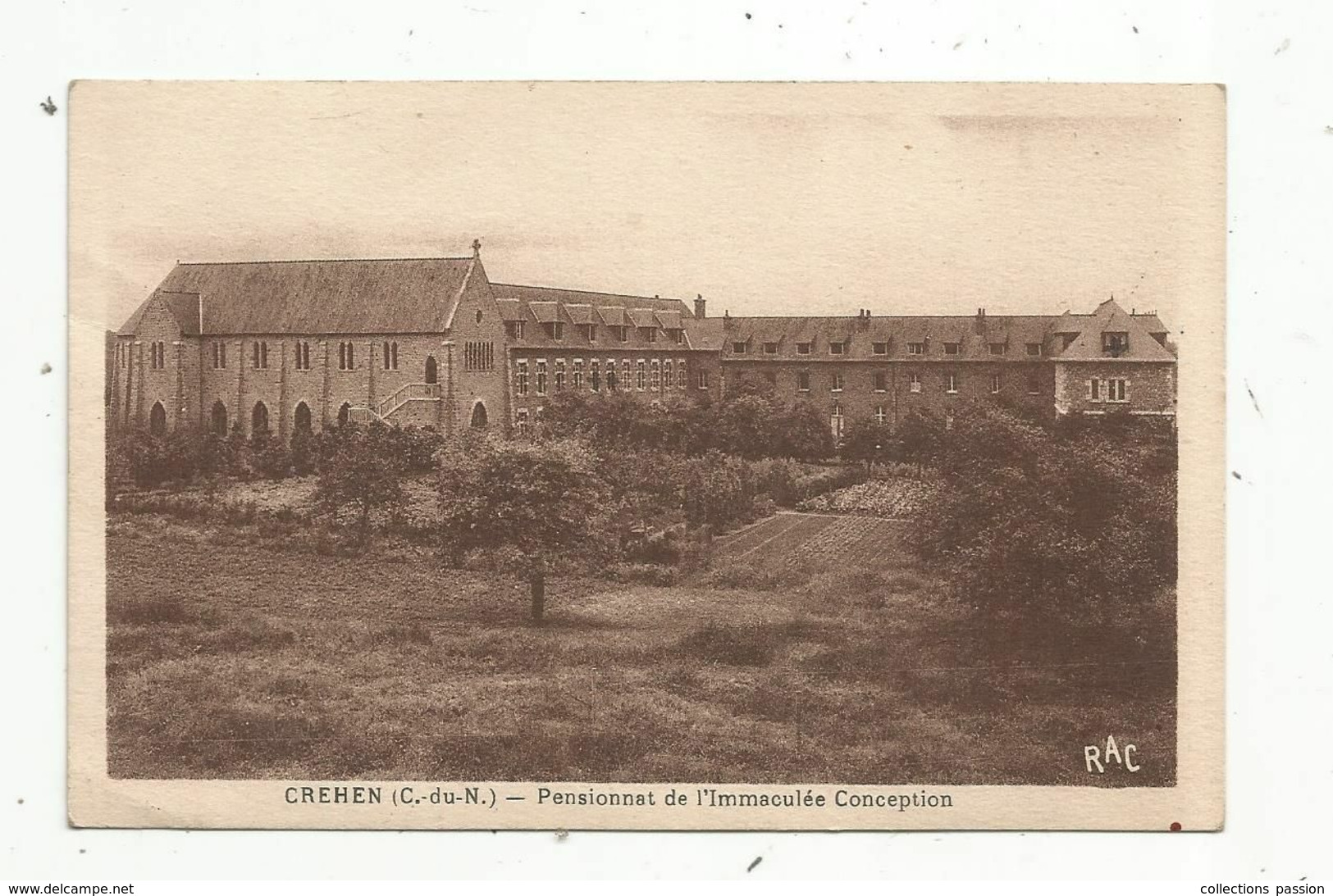 Cp , 22, CREHEN ,  Pensionnat De L'Immaculée Conception , écrite 1956 - Créhen