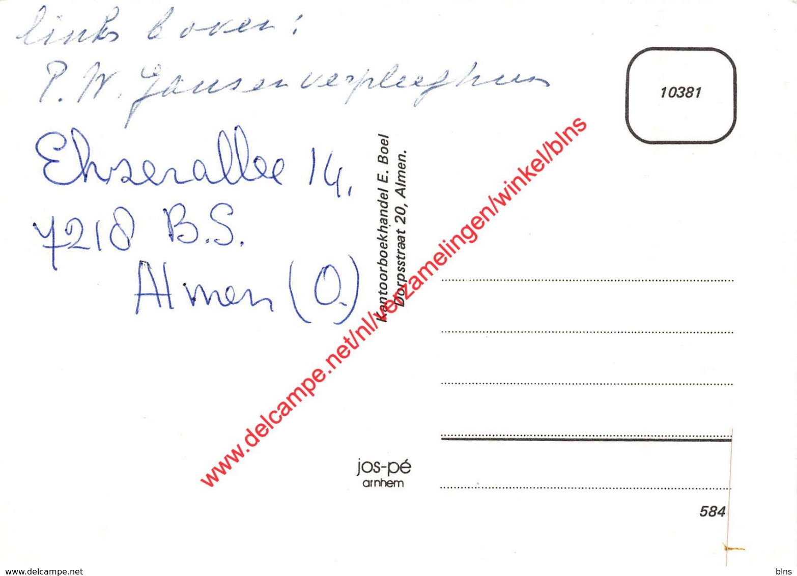 ALMEN - lot van 6 postkaarten