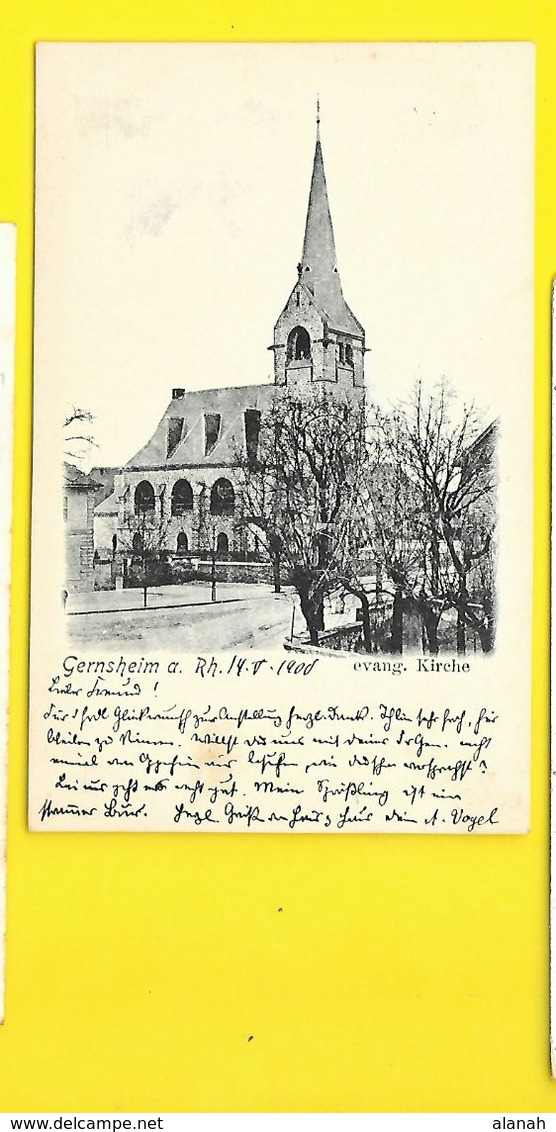 GERNSHEIM Evang. Kirche  () Allemagne - Gross-Gerau