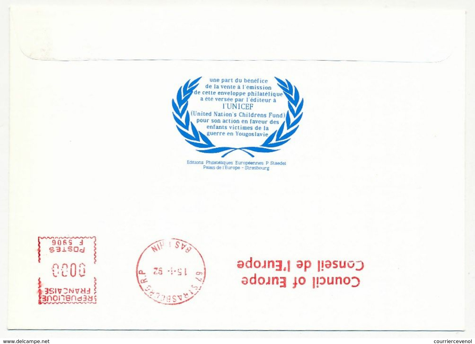 CROATIE - Enveloppe "La C.E.E. Reconnait L'indépendance De La Slovénie Et De La Croatie" 02/04/1991 ZAGREB - Croazia