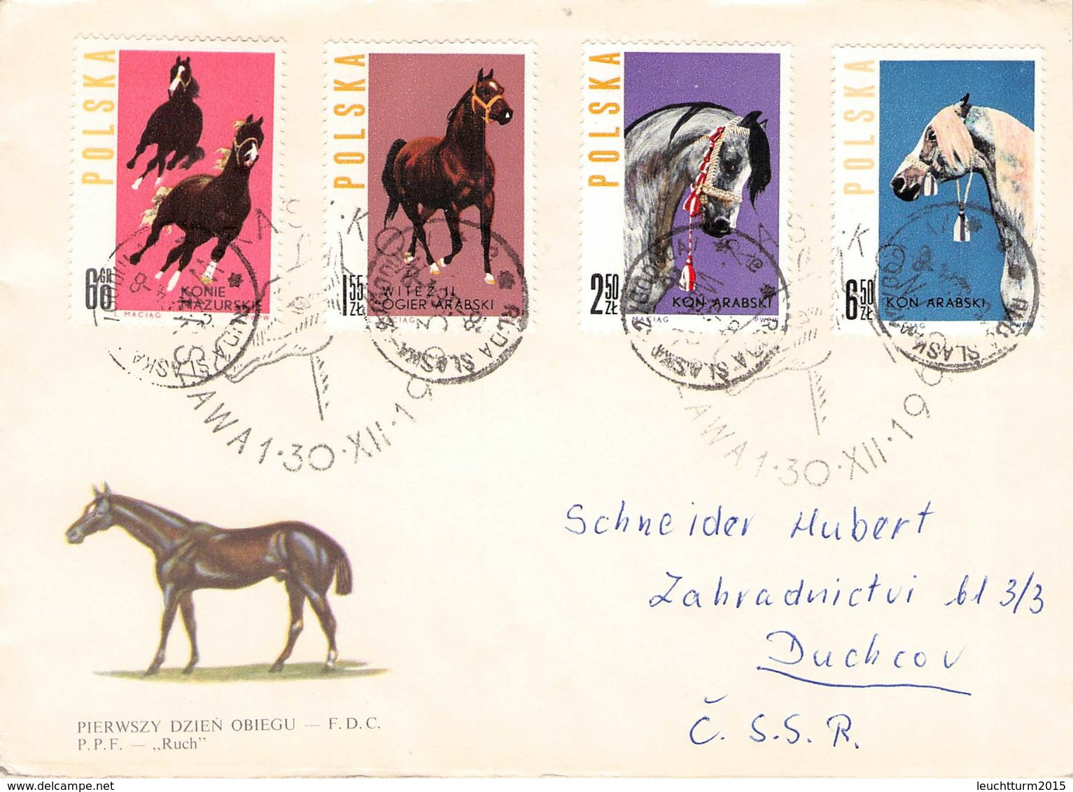 POLAND - LETTER 1963 RUDA - DUCHCOV/CSSR /AS86 - Briefe U. Dokumente