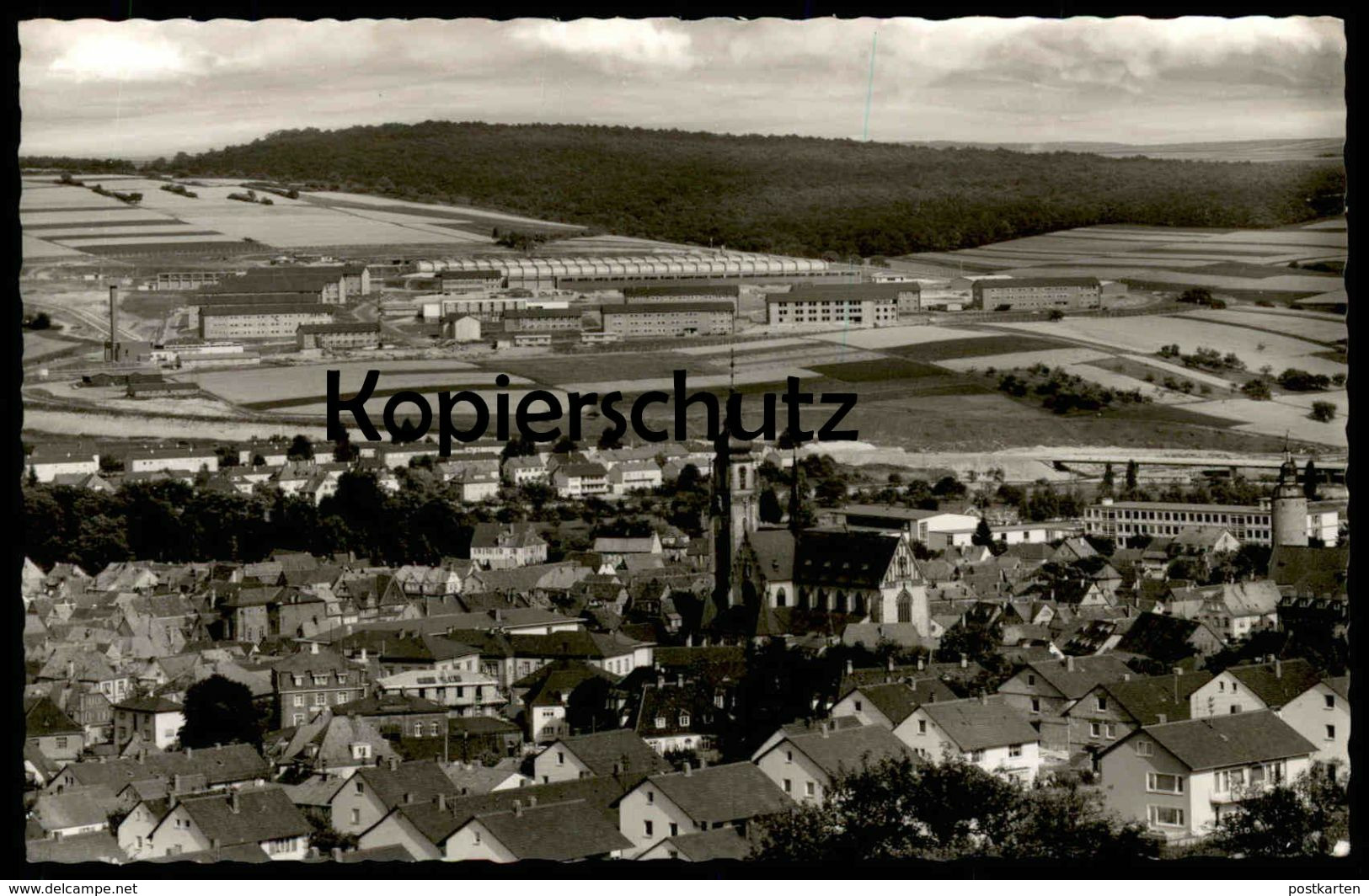 ÄLTERE POSTKARTE TAUBERBISCHOFSHEIM TOTALANSICHT GESAMTANSICHT TOTAL BLICK AUF DEN ORT AK Postcard Ansichtskarte Cpa - Tauberbischofsheim