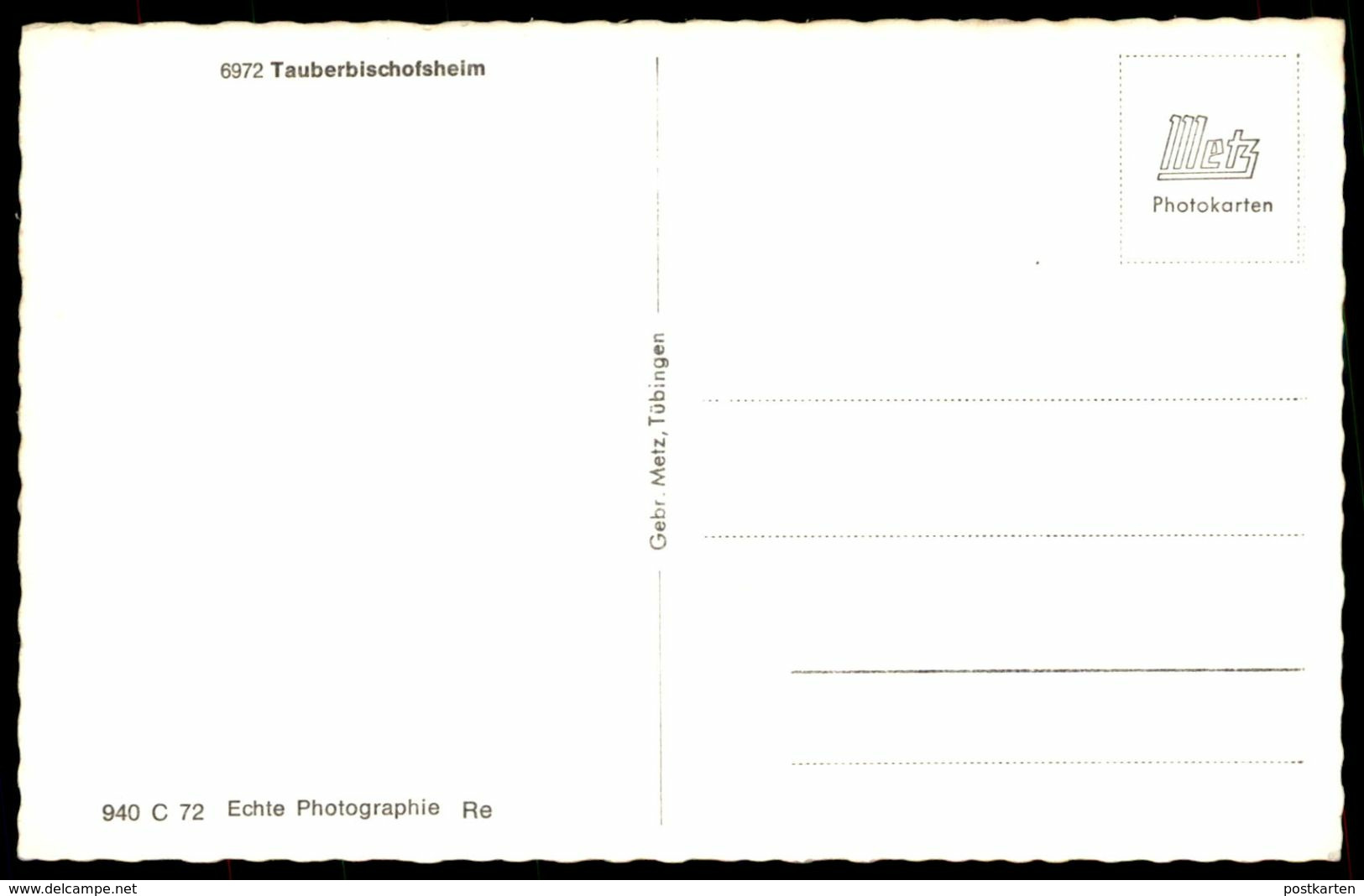 ÄLTERE POSTKARTE TAUBERBISCHOFSHEIM TOTALANSICHT GESAMTANSICHT TOTAL BLICK AUF DEN ORT AK Postcard Ansichtskarte Cpa - Tauberbischofsheim