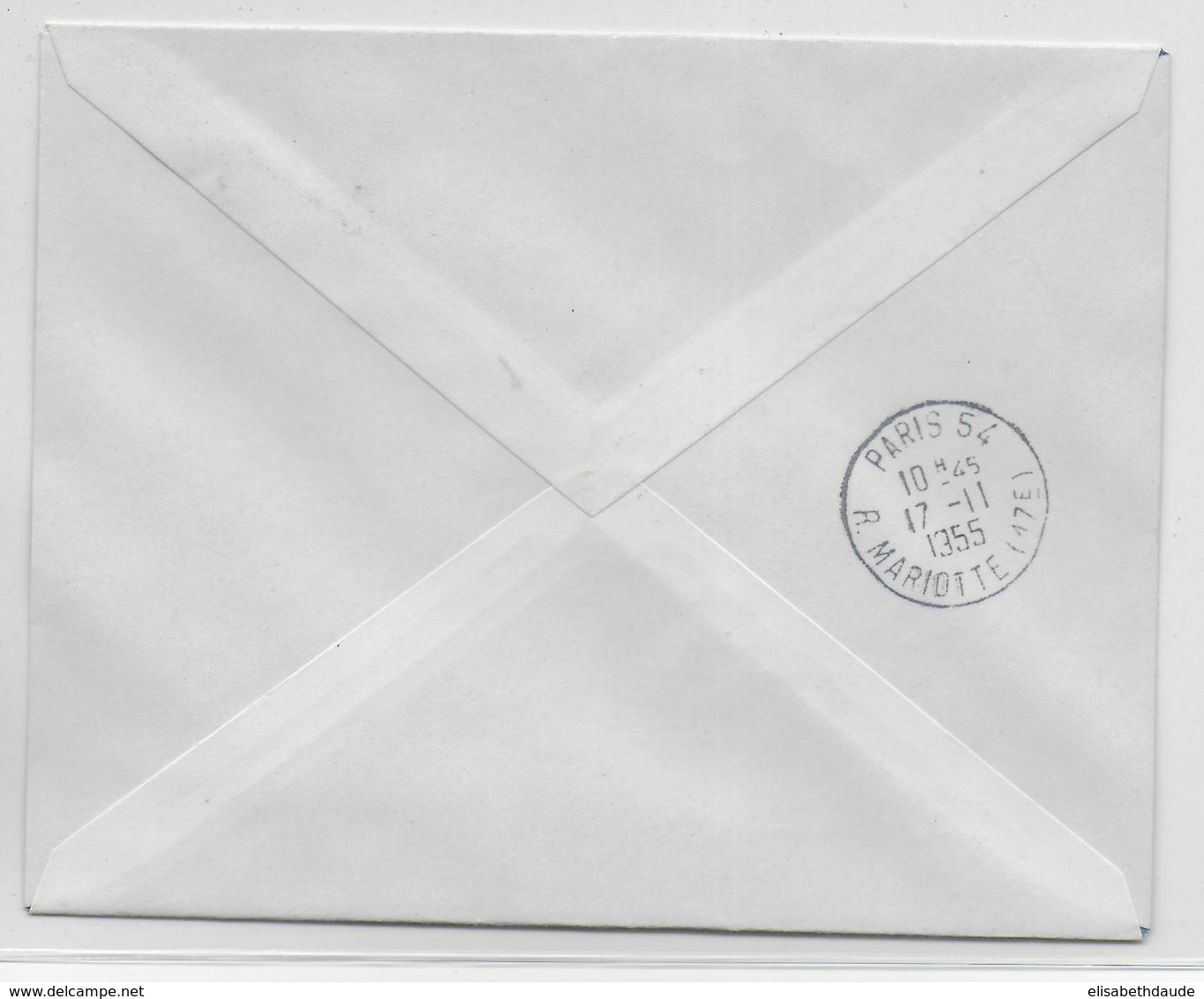 1955 - MADAGASCAR - ENVELOPPE 20 ANS De La 1° LIAISON AERIENNE REGULIERE De TANANARIVE => PARIS - Covers & Documents