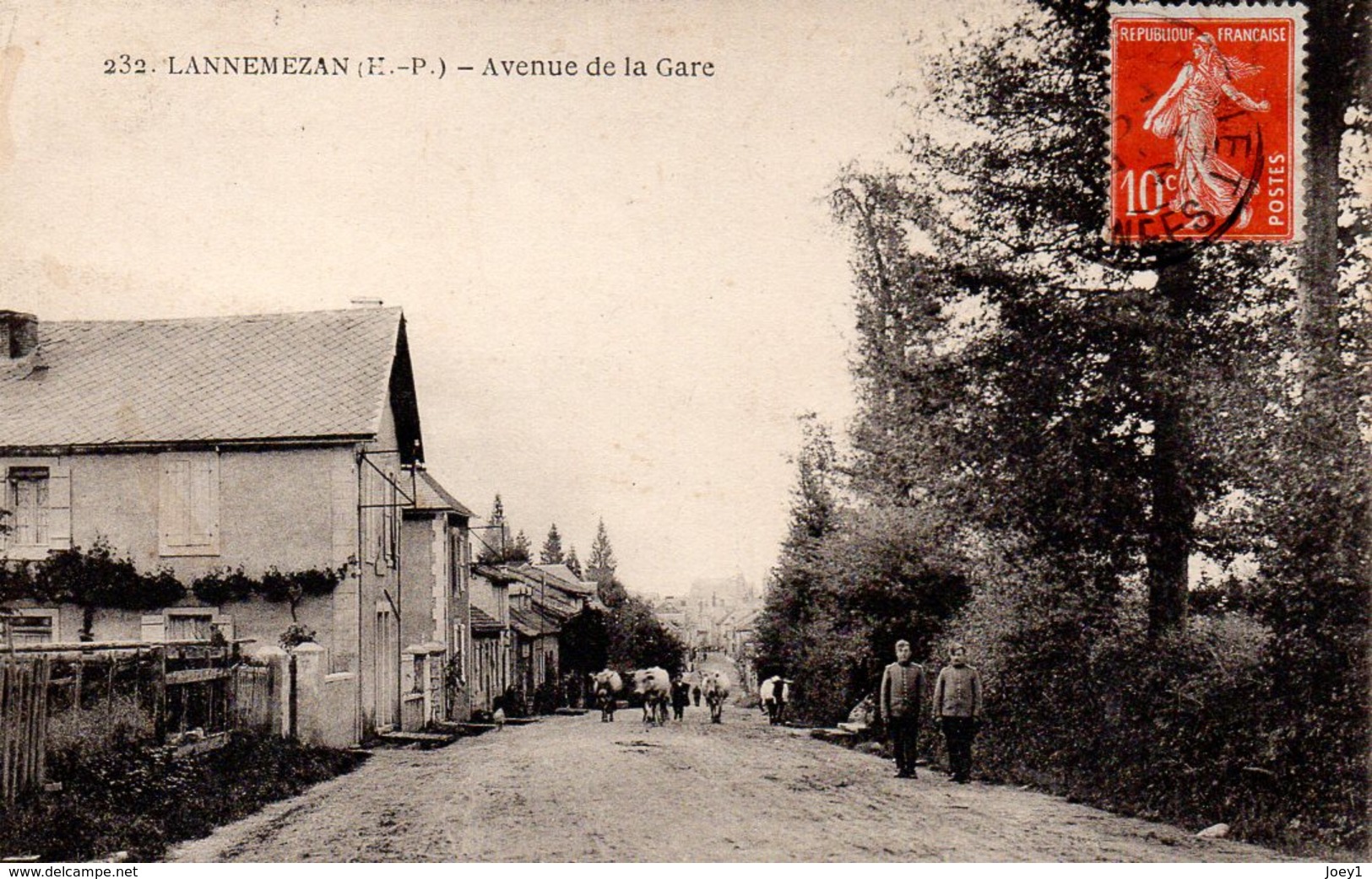 Cpa Lannemezan Avenue De La Gare. - Lannemezan