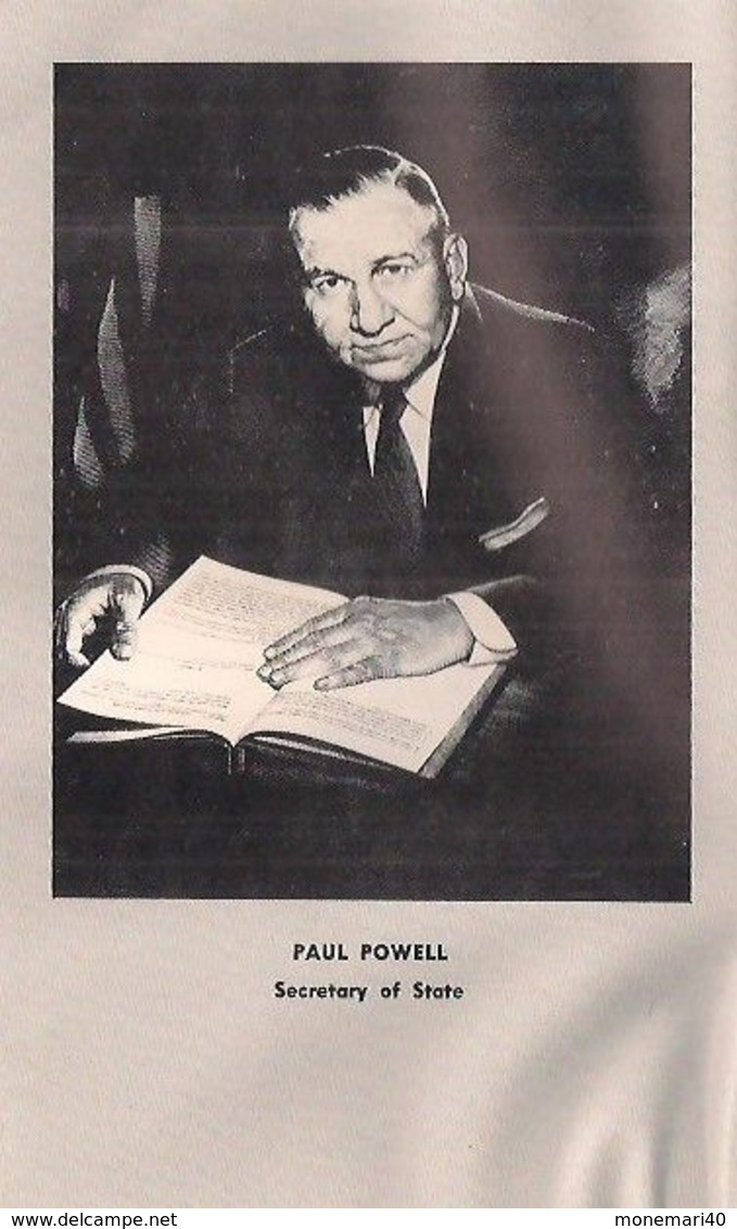 CAPITOL GUIDE, Publié Par PAUL POWED, Secrétaire D'Etat. (1966) - North America