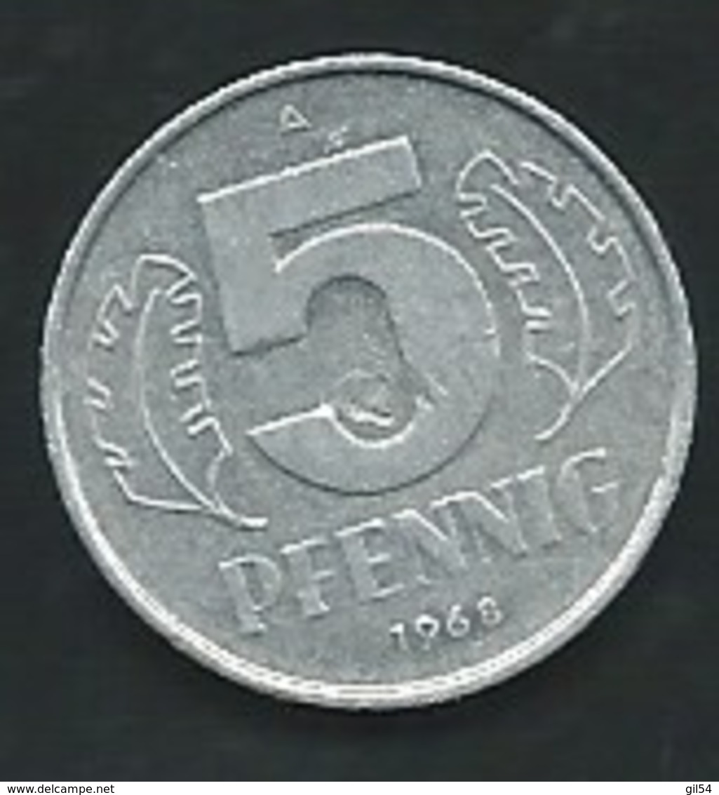 DDR,1968 A, 5 Pfennig Ttb  Laupi 13710 - 5 Pfennig