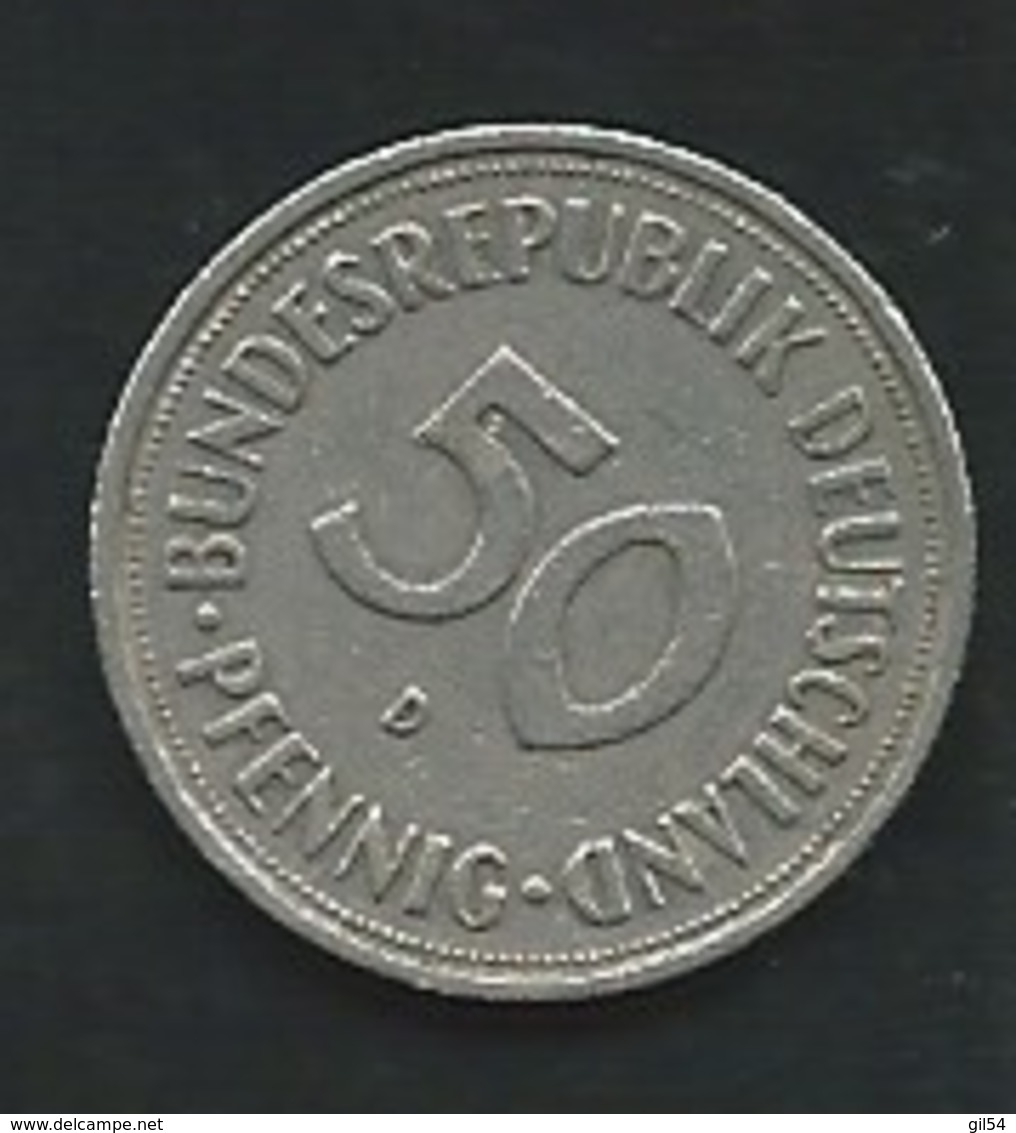 ALLEMAGNE - 50 PFENNIG 1950 - LETTRE D  Laupi 13713 - 50 Pfennig