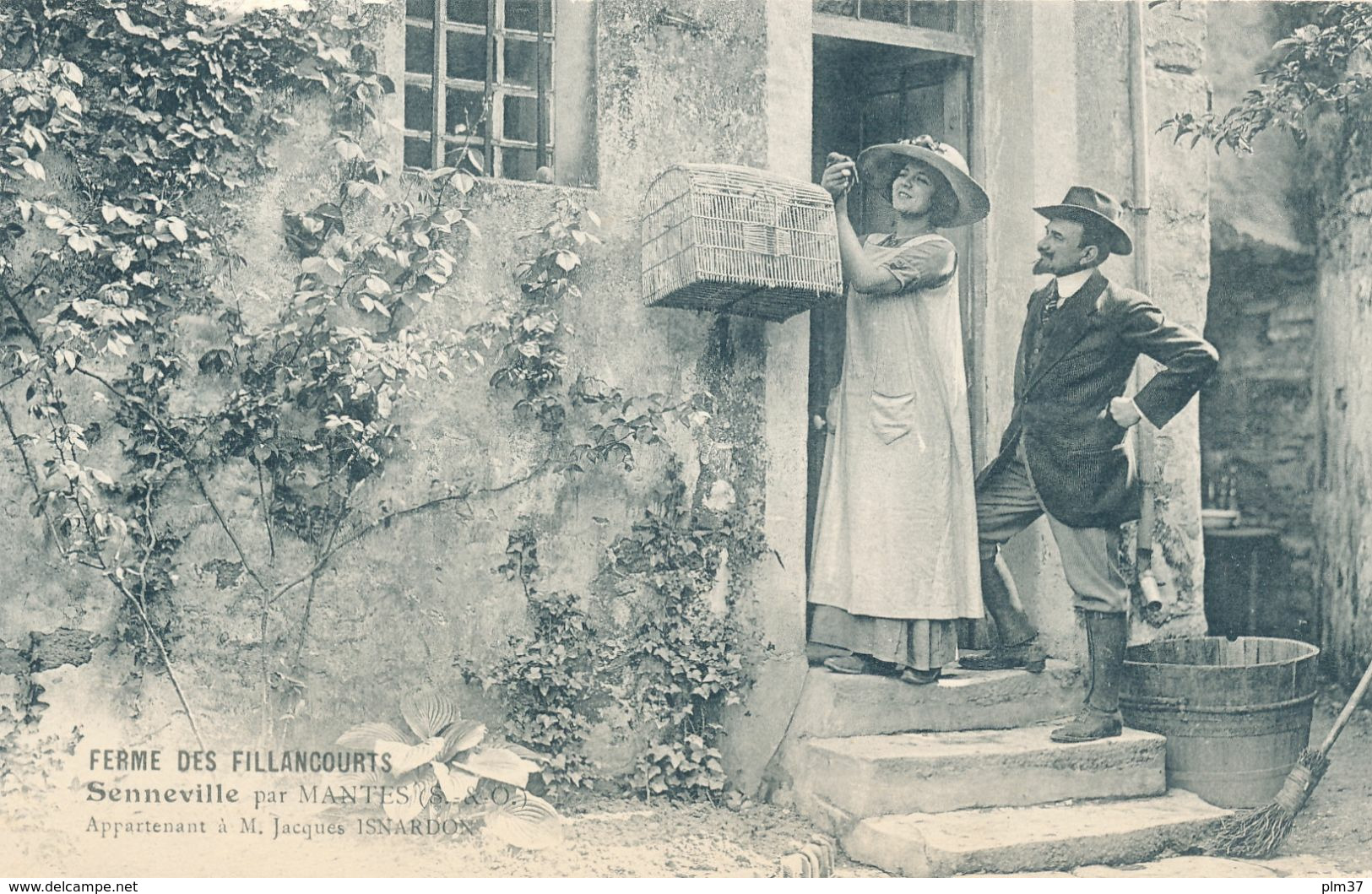 GUERVILLE, SENNEVILLE - Ferme Des Fillancourt, Mr Et Mme ISNARDON  - Autographe De Jacques ISNARDON - Guerville