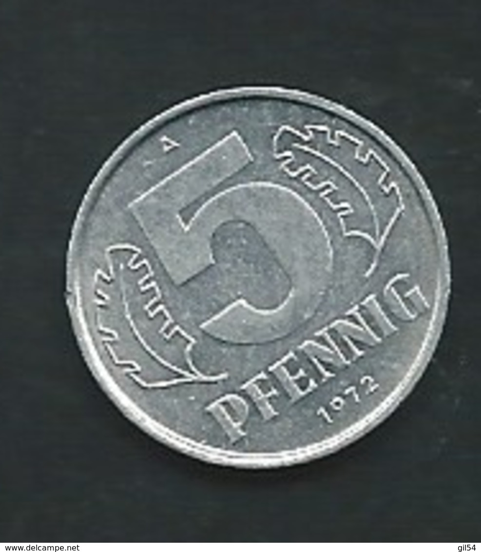 Germany DDR 5 Pfennig 1972 A   Laupi 13814 - 5 Pfennig
