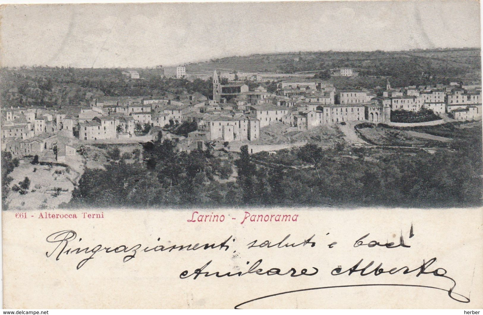 LARINO - CAMPOBASSO - 1904 - Panorama - Campobasso
