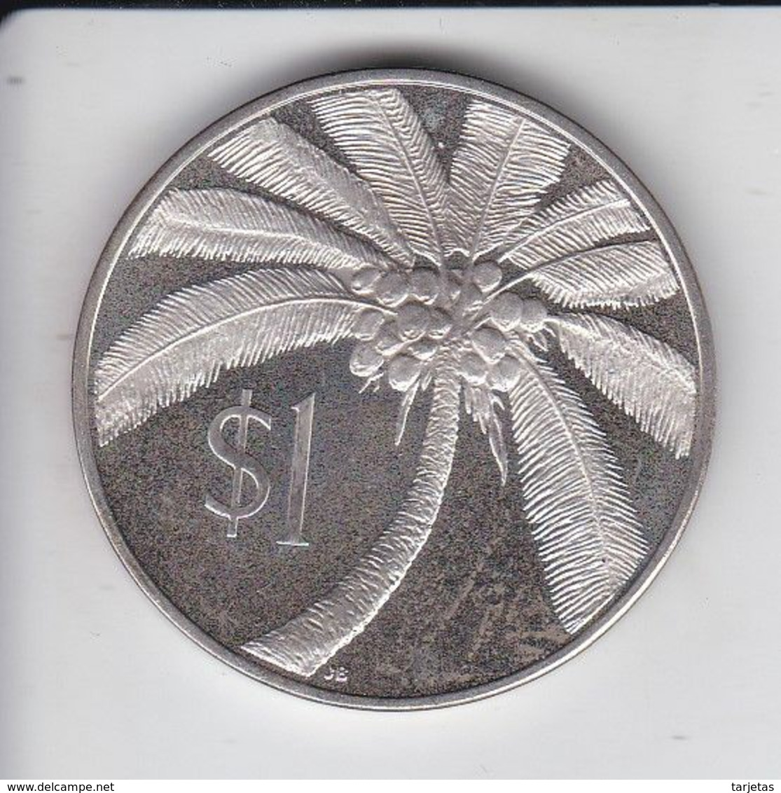 MONEDA  DE PLATA DE SAMOA DE 1 DOLLAR DEL AÑO 1974  (COIN) SILVER-ARGENT - Samoa