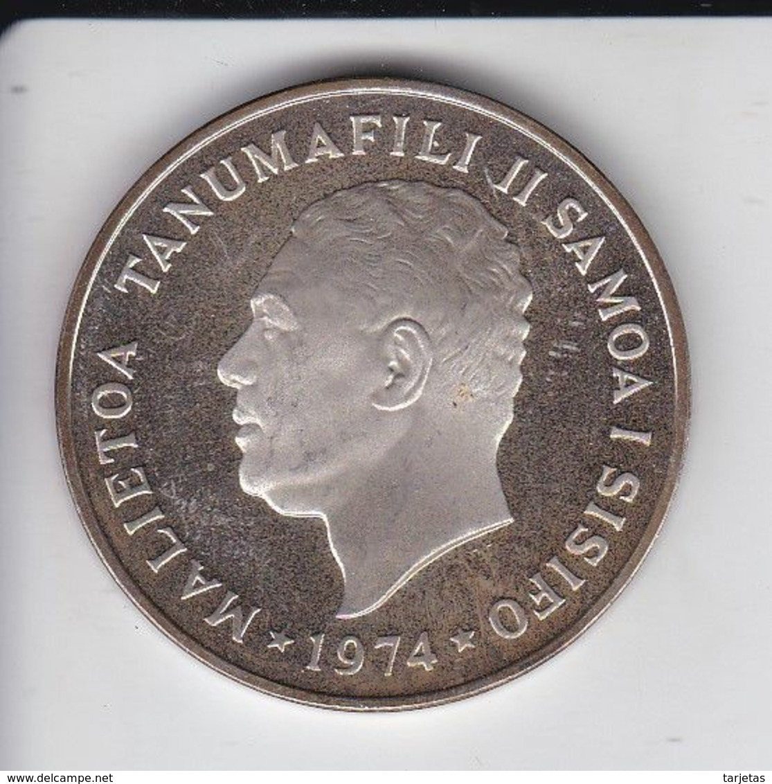 MONEDA  DE PLATA DE SAMOA DE 1 DOLLAR DEL AÑO 1974  (COIN) SILVER-ARGENT - Samoa