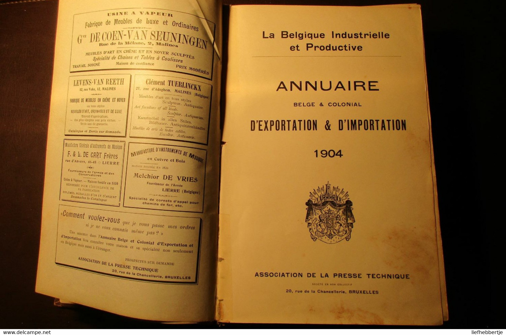 La Belgique Industrielle ... - Annuaire Belge Et Colonial D'exportation ... - Adresboek - Congo - Industrie - Geschichte