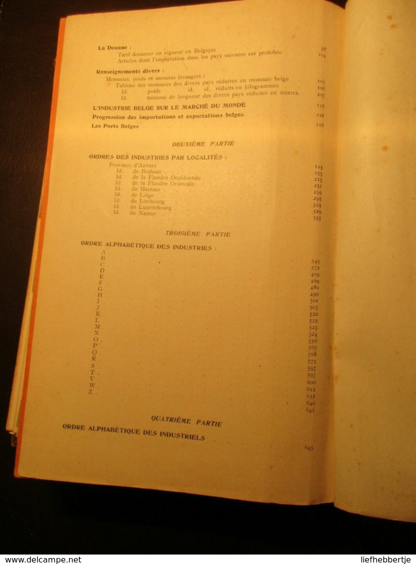 La Belgique Industrielle ... - annuaire belge et colonial d'exportation ... - adresboek - Congo - industrie