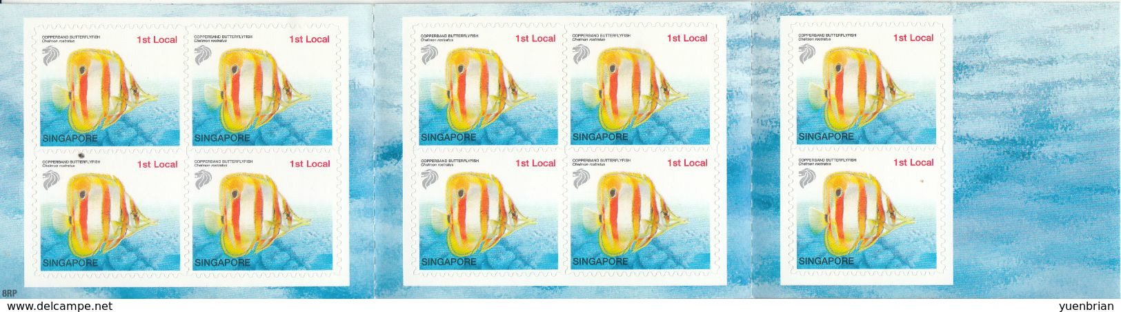 Singapore Tropical Marine Fishes, Booklet Of Self-Adhesive Stamps, MNH** - Fische