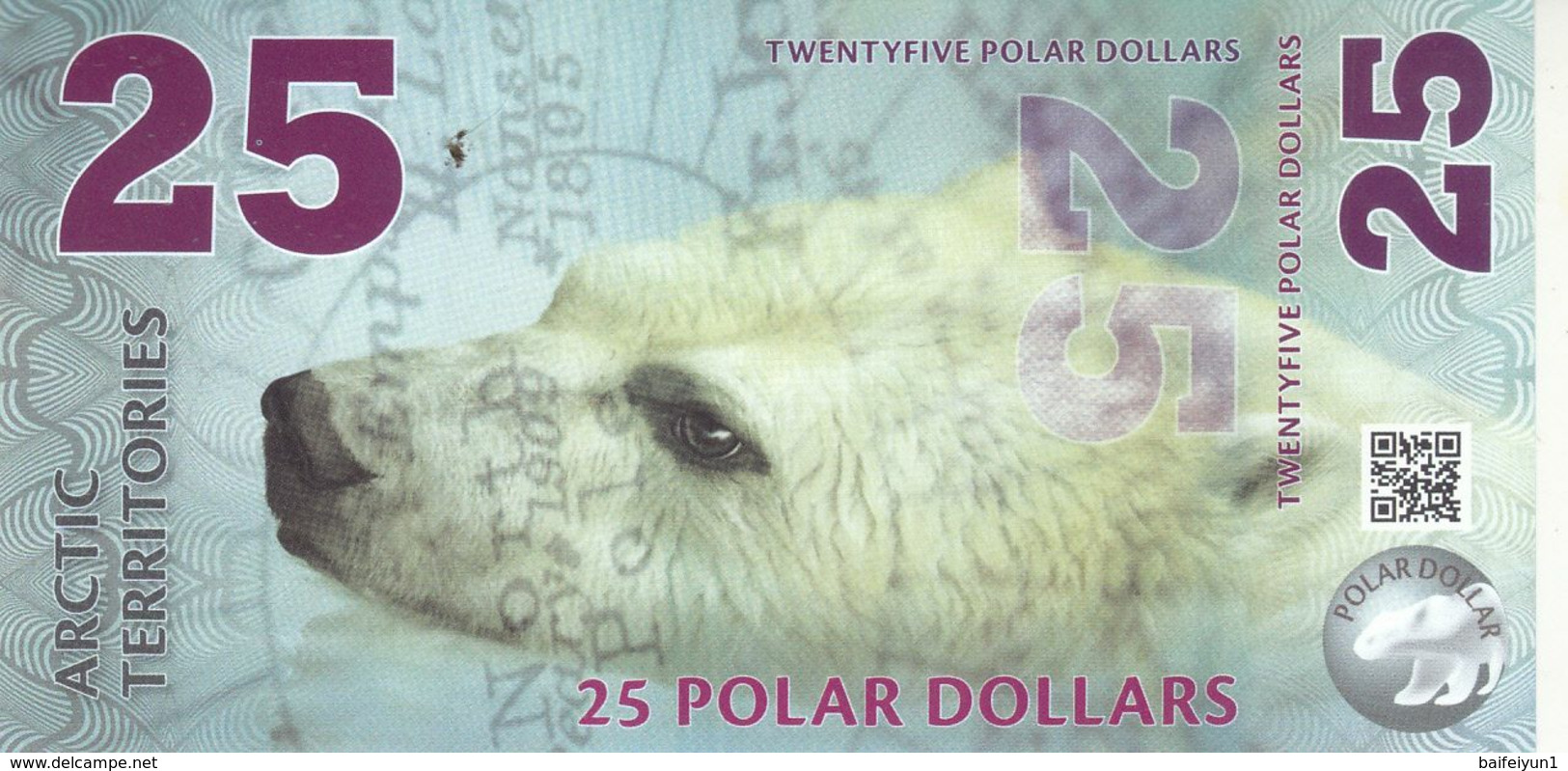 Arctic Territories 25, 50, 100,250, 500  Dollar, Polymer Banknote Currency, 2013-2017 UNC - Other & Unclassified