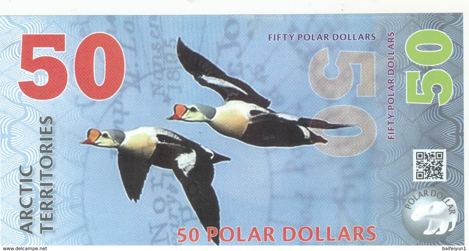 Arctic Territories 25, 50, 100,250, 500  Dollar, Polymer Banknote Currency, 2013-2017 UNC - Other & Unclassified