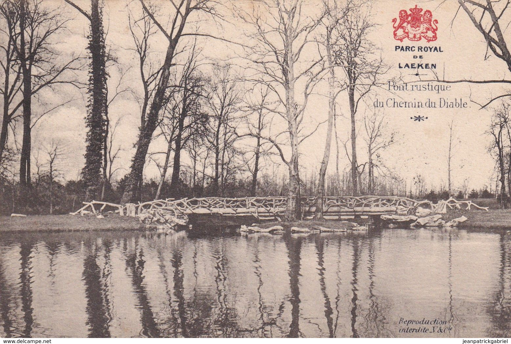 620 Parc Royal De Laeken Pont Rustique Du Chemin Du Diable - Laeken