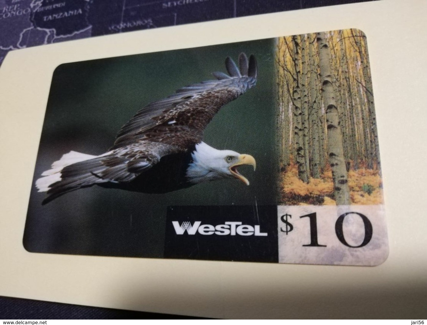 CANADA PREPAID  $10  WESTEL  AMERICAN EAGLE  Nice Used Card **3129** - Canada