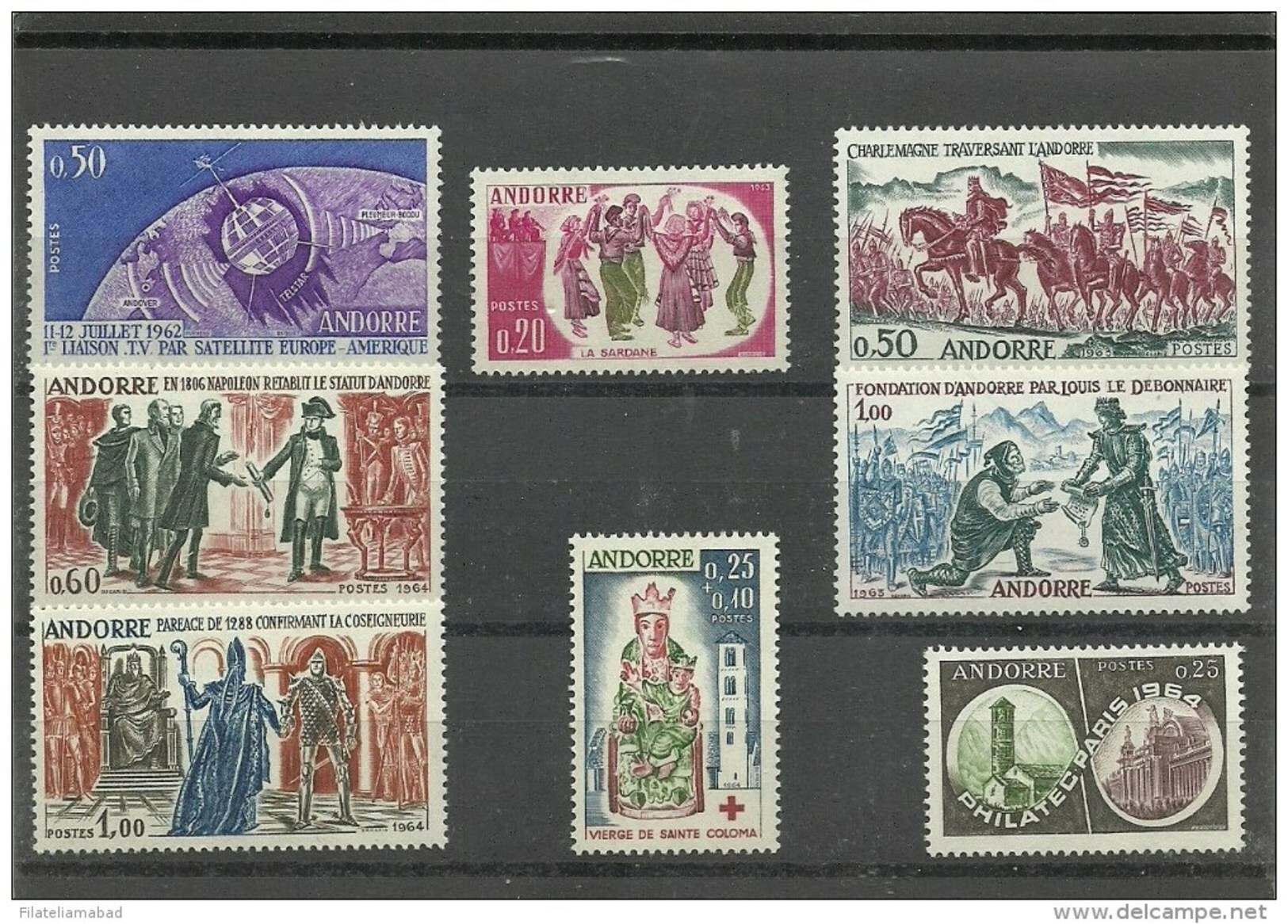 ANDORRA- ESTOS SELLOS O SIMILARES  CORREO FRANCES AÑOS 1962-63 Y 64 ***  SIN FIJASELLOS  (S-5-C.09-14)) - Nuevos