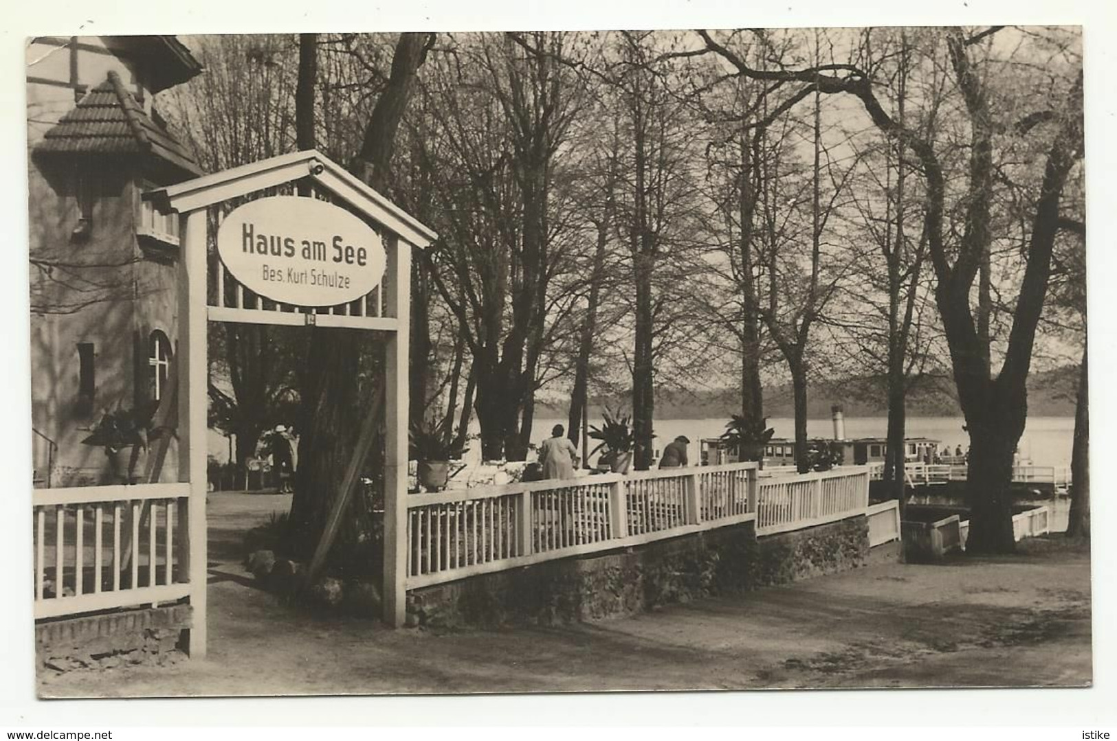 Germany, Ferch, Restaurant "Haus Am See", Good Stamp With Tab ,1964. - Ferch