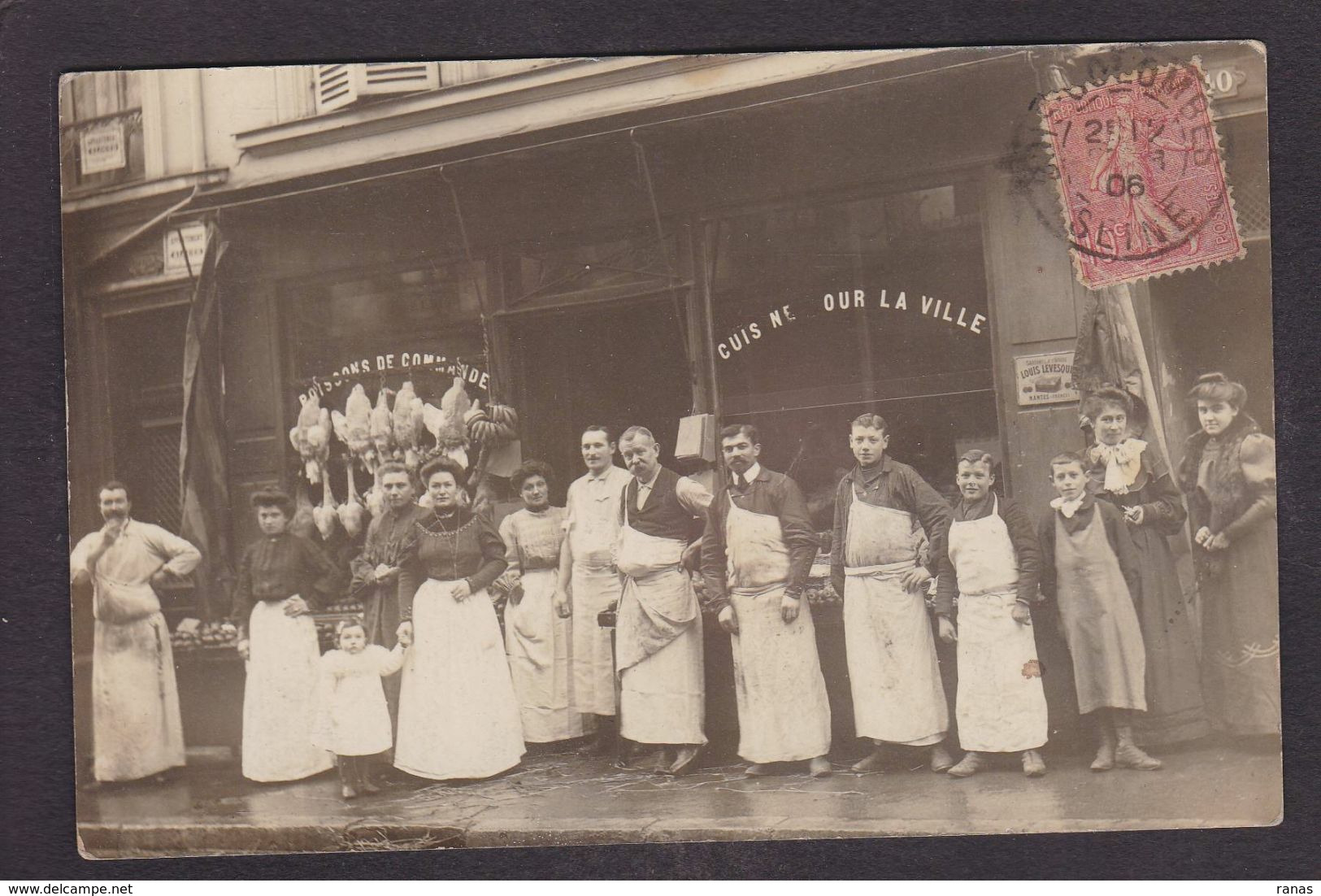 CPA Hauts De Seine 92 Bois Colombes Carte Photo Circulé Commerce Shop Front Magasin - Other & Unclassified