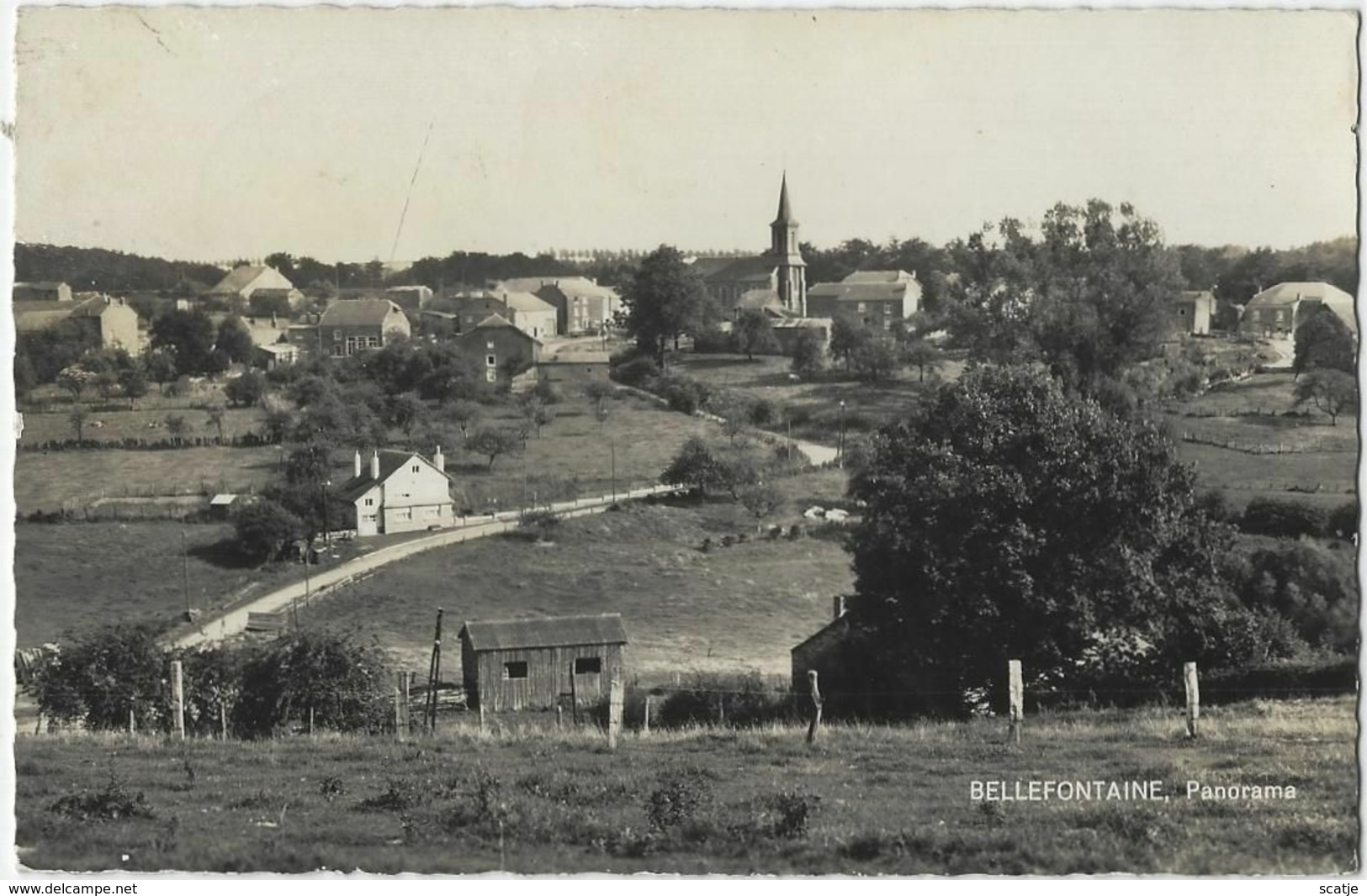 Bellefontaine.   -   Panorama   -    Naar   Herseaux - Bièvre