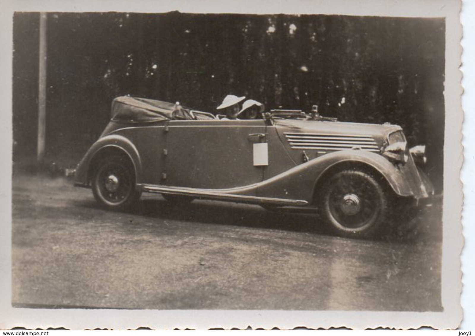 Photo Voiture  Années 30 Avec Femmes Format 9/6 - Cars