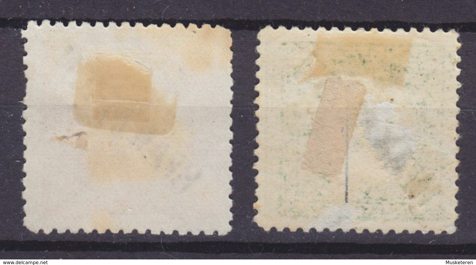 British Post In Heraklion 1898 Mi. 2 & 5    20 Pa Cancelled HPAKΛEION (Hand Stamped) (2 Scans) - Creta