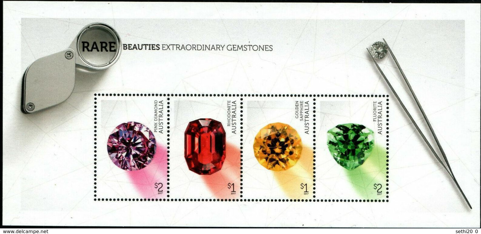 Australie 2017 Minérals Minéraux Gemmstones Pierres Précieuses  MNH - Minéraux