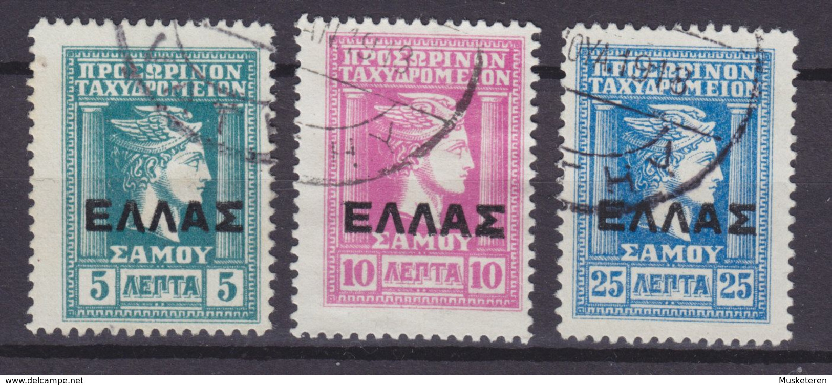 Samos 1912 Mi. 11-13    Hermeskopf Overprinted - Samos