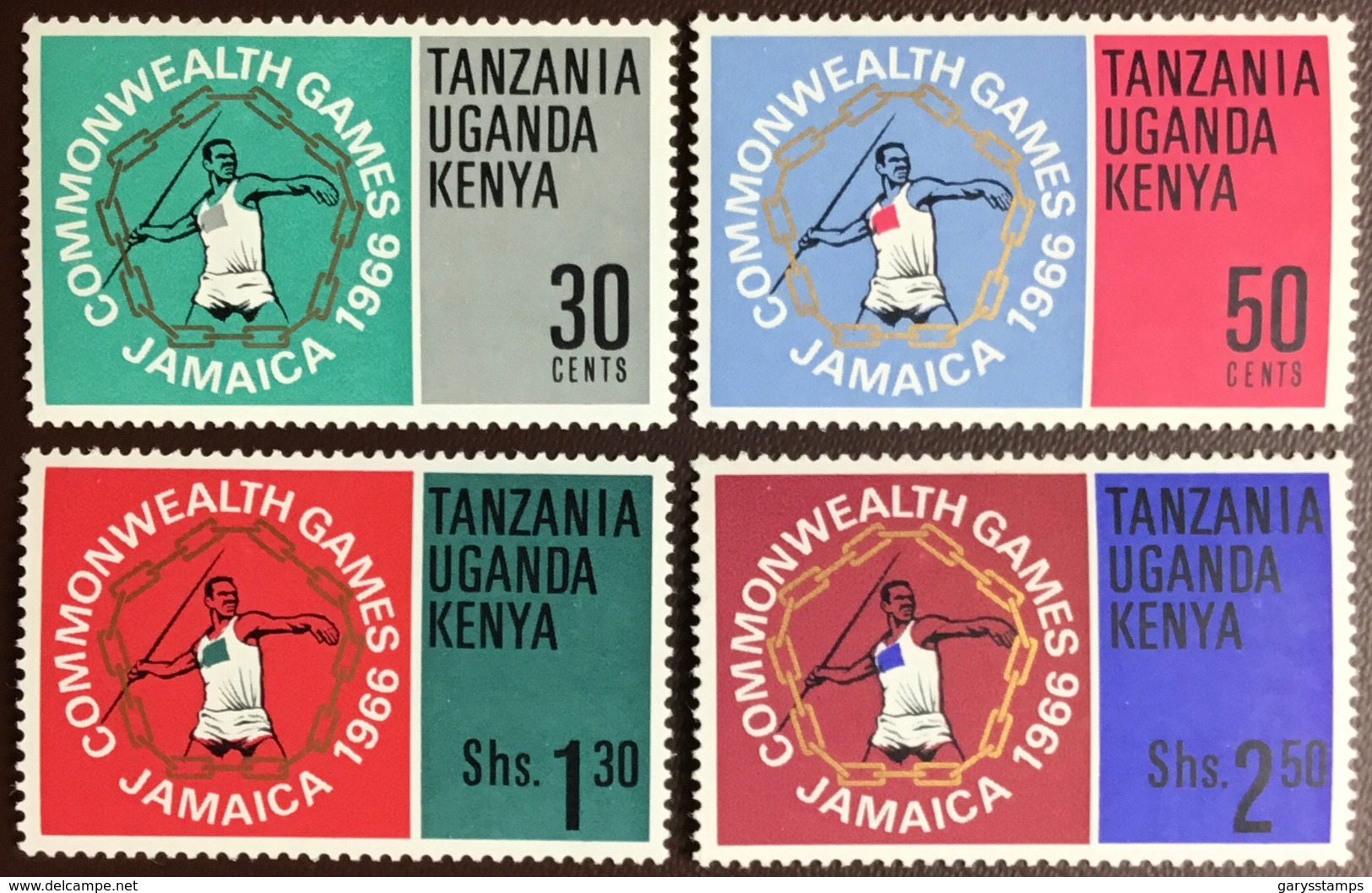 Kenya Uganda Tanzania 1966 Commonwealth Games MNH - Kenya, Oeganda & Tanzania