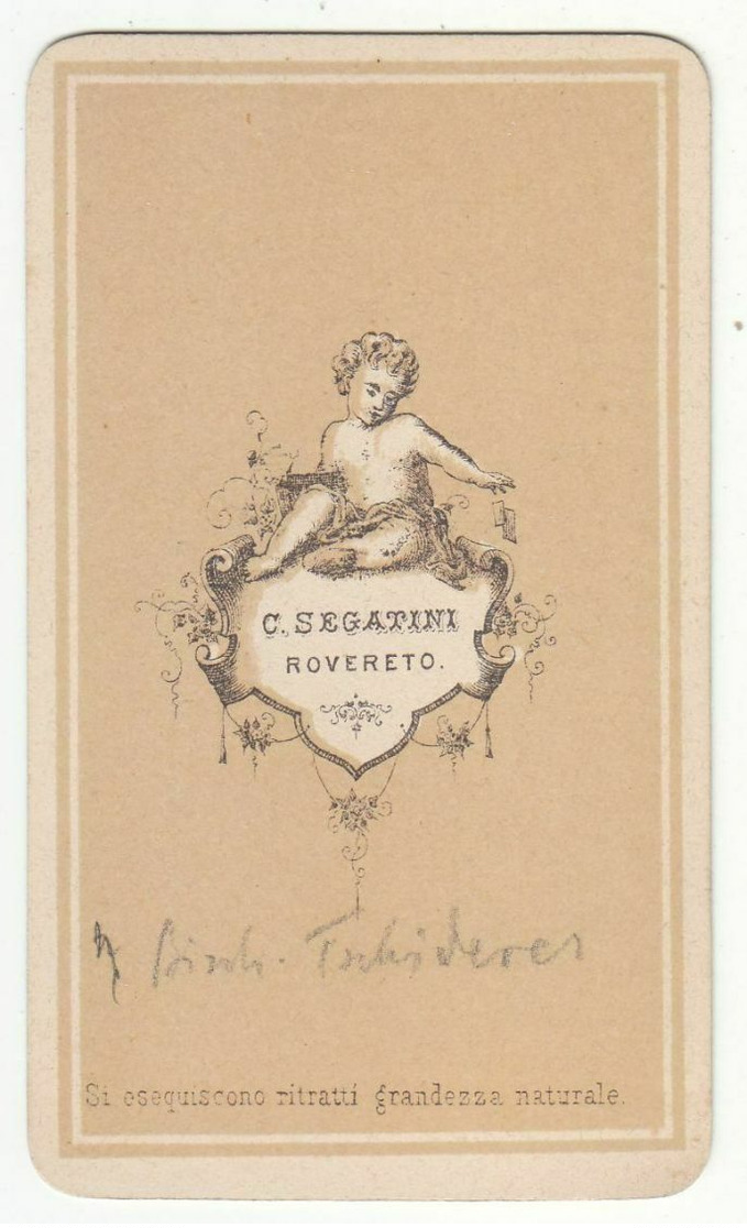 CDV Photo Foto: S. Segatini, Rovereto - GUTE RÜCKSEITE - Fürst-Bischof Johann Nep. Von Tschiderer - Old (before 1900)