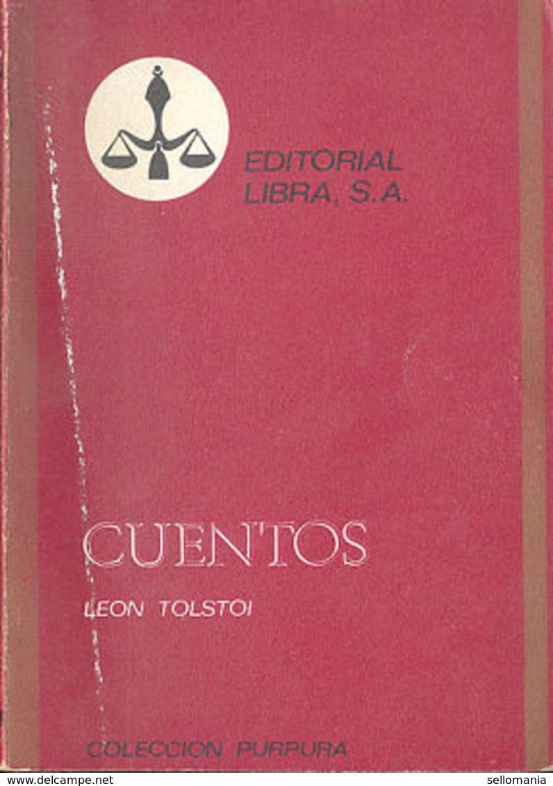 CUENTOS LEON TOLSTOI COLECCION PURPURA 97 LIBRA 1970 TC12013 A6C2 - Otros & Sin Clasificación