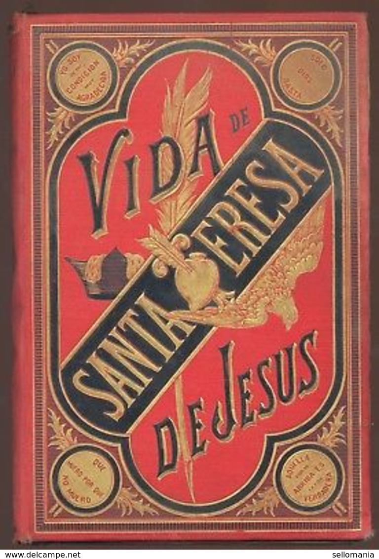 VIDA DE SANTA TERESA DE JESUS 2ª EDICION 1890 FRAY BONIFACIO MORAL  TC11289 A6C1 - Other & Unclassified