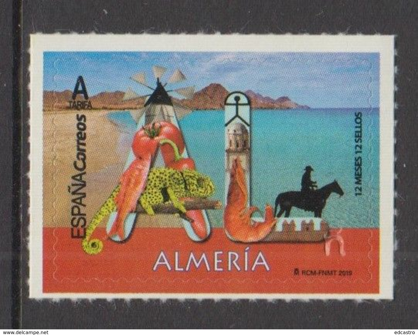 61.-SPAIN ESPAGNE 2019  12 Months, 12 Stamps. Almeria - Nuovi
