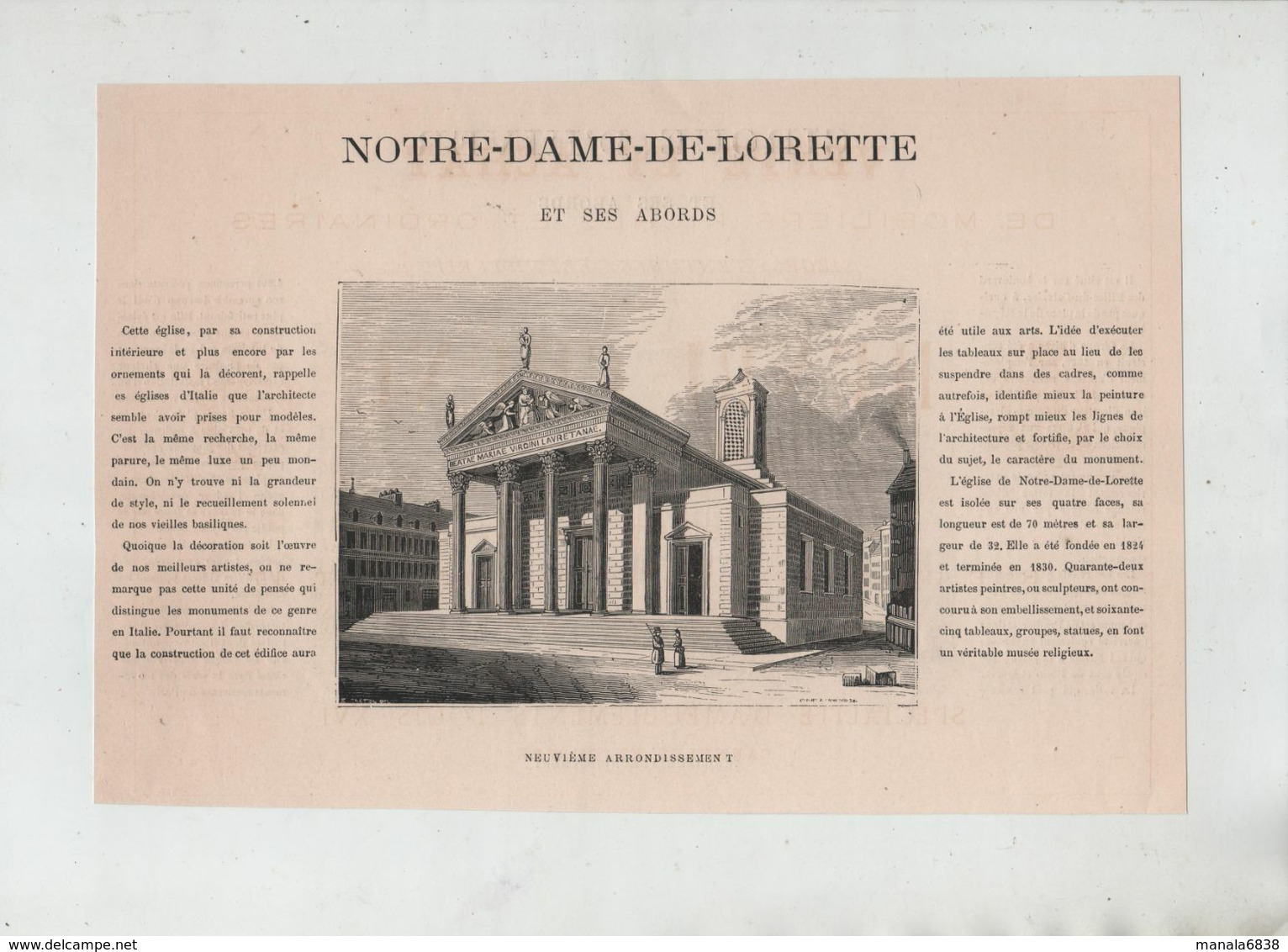 Cirque D'Hiver Et Ses Abords Notre Dame De Lorette  Paris  1879 - Non Classificati