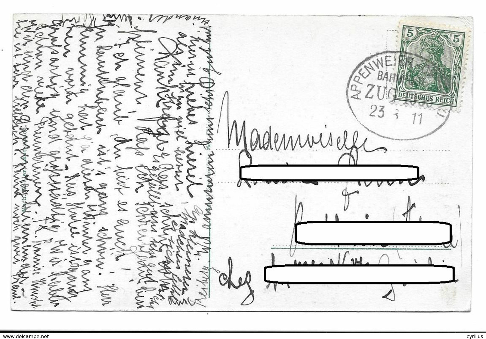 CPA -  LAUTENBACH I.R (cachet Zug Appenweier) - Oberkirch